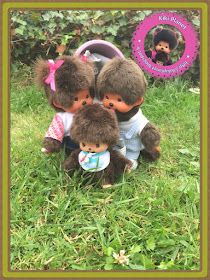 baby bebichhichi monchhichi kiki bubbles Diana titian tortue chute fleur foret nostalgdykiki green