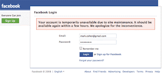 facebook error