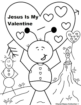 free printable christian valentine coloring pages
