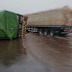 Truck Carrying Bottled Water Falls, Causes Gridlock On Jos-Abuja Highway