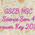 GSEB HSC Science Sem 4 Answer Key 2017 at www.gseb.org