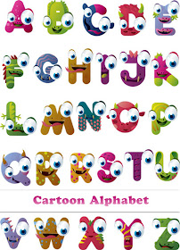 Cartoon Monster Alphabet