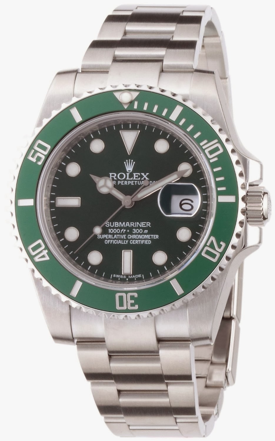 Expensive Watches for Men - Rolex 116610LV, Submariner Green Dial ...