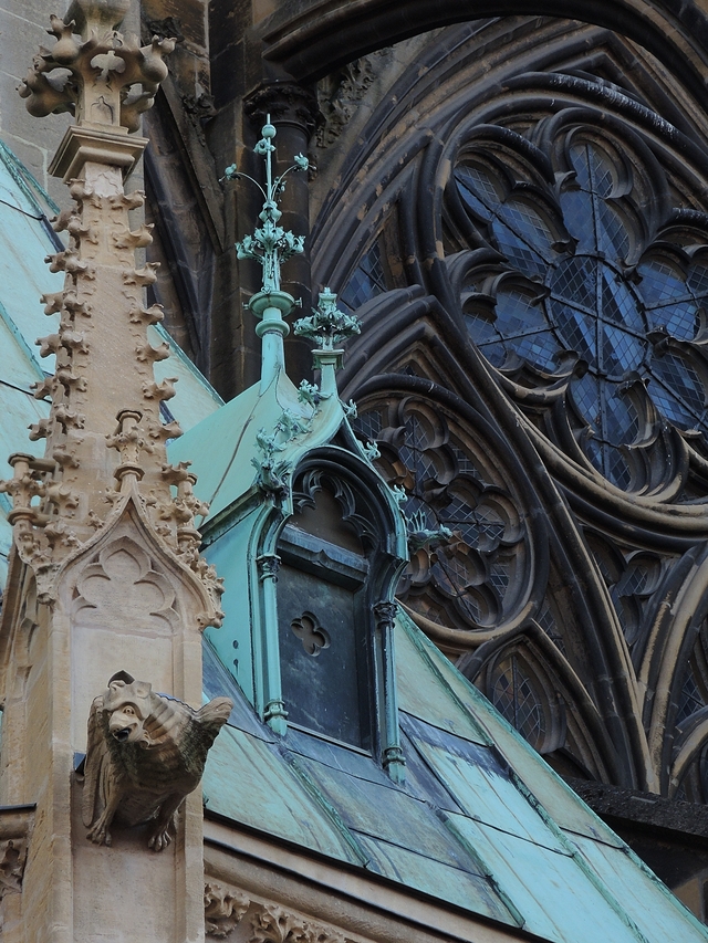 Metz: de kathedraal aan de buitenkant