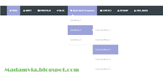Cara Membuat Menubar Multi Dropdown Di Blog