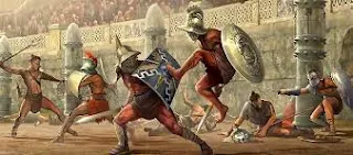 Ilustração gladiadores