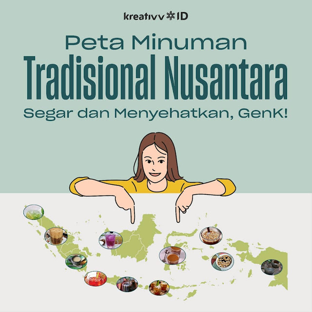 Peta Minuman Tradisional Nusantara Segar dan Menyehatkan