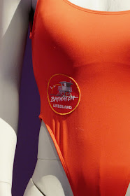 Pam & Tommy Pamela Anderson Baywatch swimsuit detail