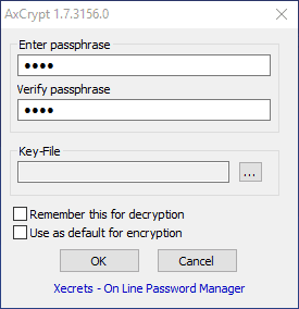 AxCrypt - The easiest way to protect your file with a password