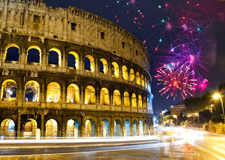 Gambar Kembang Api Tahun Baru 2016 Roma Italy Happy New Year HD Wallpaper 