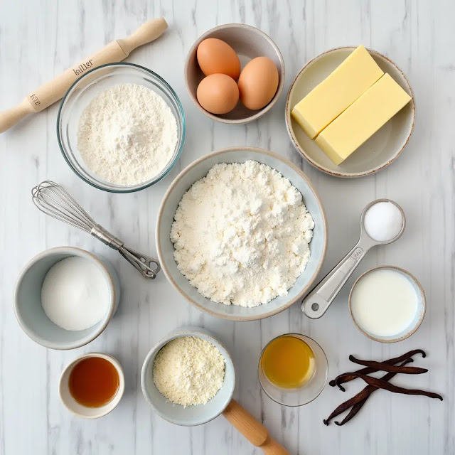 Vanilla French Beignets ingredients