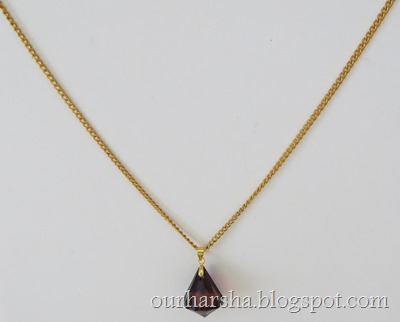 Brown Diamond Drop Pendant Necklace (2)