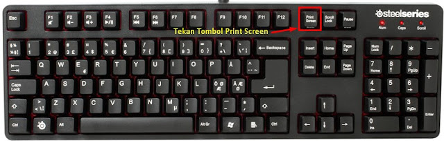 cara screenshot di komputer dengan print screen