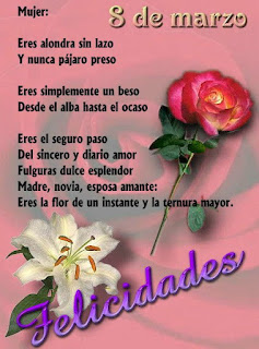 feliz dia de la mujer