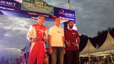 Rihan Virza dan Anthoni Sarwono Juara Danau Toba Rally 2019