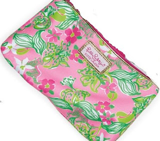 Estee Lauder Lilly Pulitzer Spring Pink Cosmetic Bag 2013 