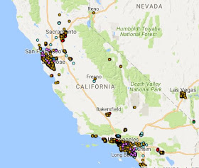 California red light and cameras map