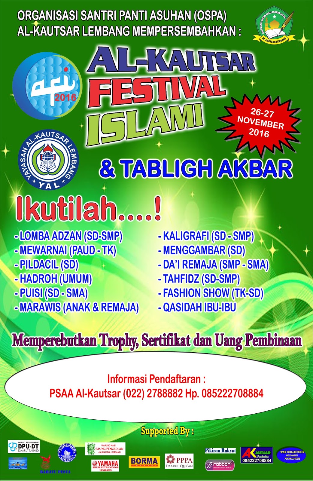 AFI 3 (ALKAUTSAR FESTIVAL ISLAMI)