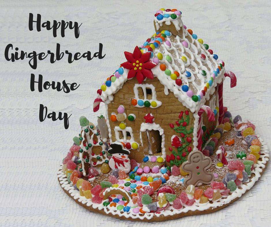 Gingerbread House Day Wishes Pics