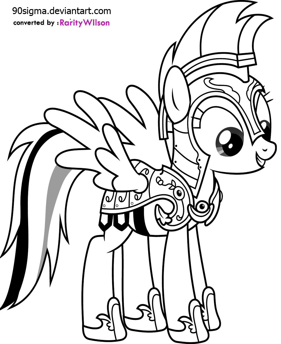 Gilda and Rainbow Dash My Little Pony Coloring Pages 