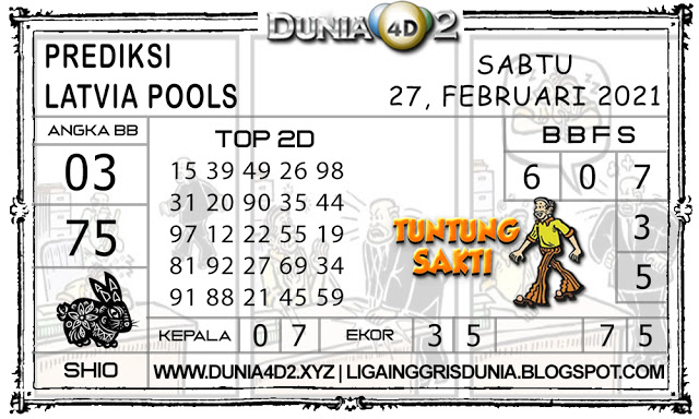 Prediksi Togel LATVIA DUNIA4D2 27 FEBRUARI 2021