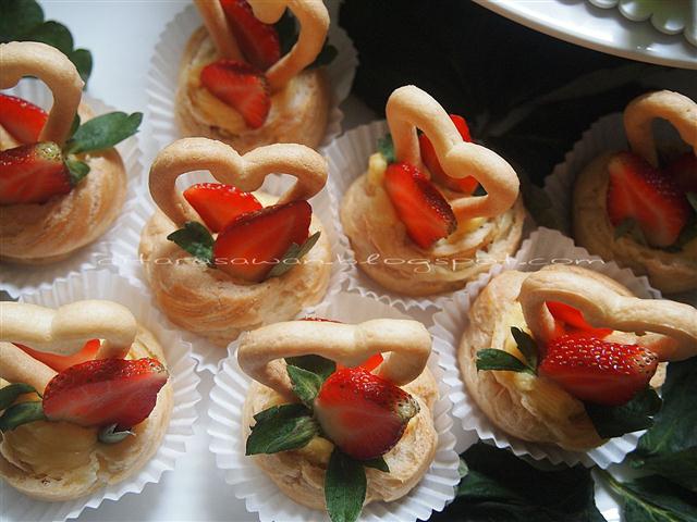 Tempahan Heart Shape Cream Puffs ~ Blog Kakwan