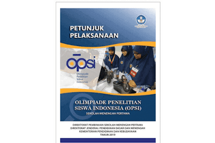 Juklak OPSI (Olimpiade Penelitian Siswa Indonesia) SMP Tahun 2019