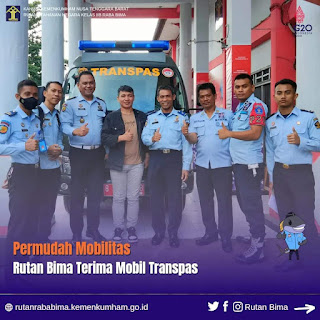 Permudah Mobilitas, Rutan Bima Terima Mobil Transpas