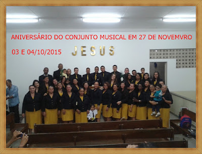 ANIVERSÁRIO DO CONJUNTO MUSICAL SIGO CANTANDO EM 27 DE NOVEMBRO