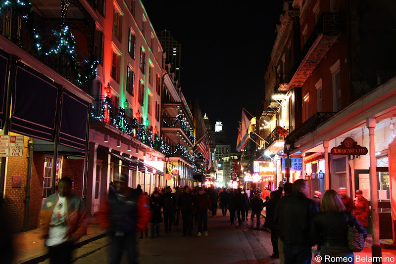 Bourbon Street at Christmas New Orleans