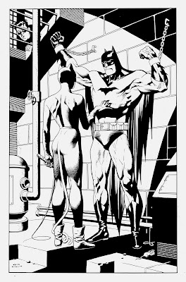 Batman Coloring Sheets on Kevin Nowlan  Batman   Catwoman Pin Up