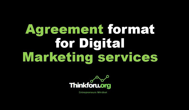 Cover Image of Agreement format for Digital marketing services