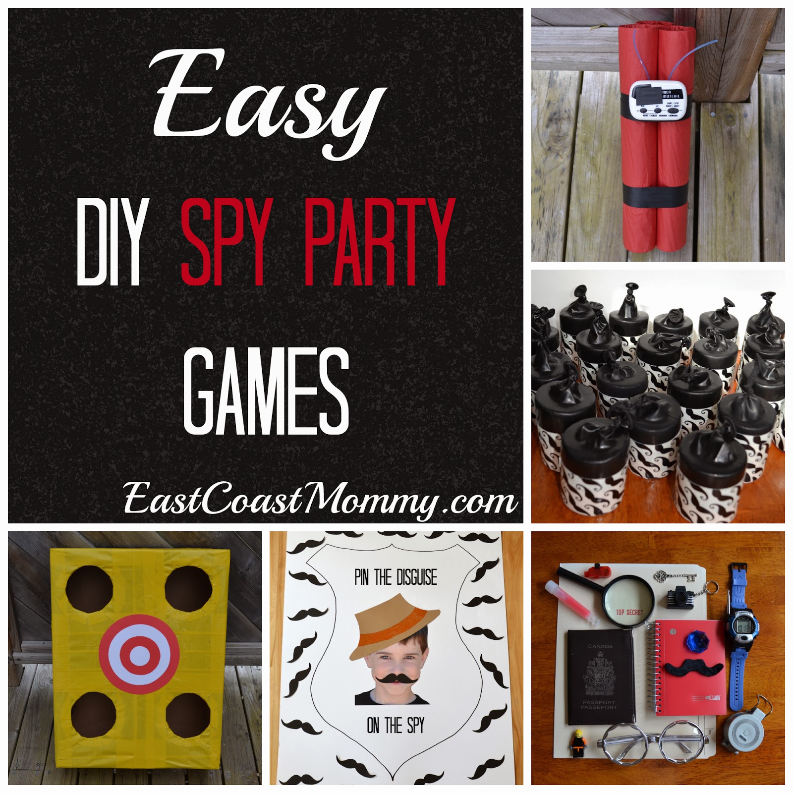 East Coast Mommy: DIY Spy Party - 5 easy and inexpensive games