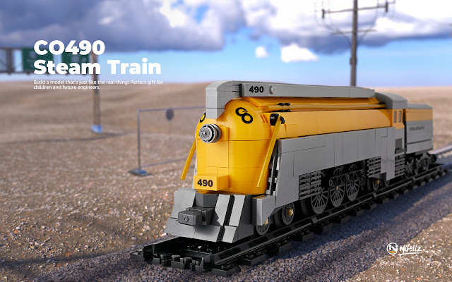 Nifeliz CO490 Steam Train Compatible With Lego
