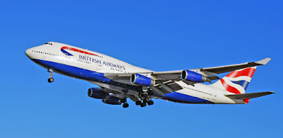 BA British Airways Plane Poster