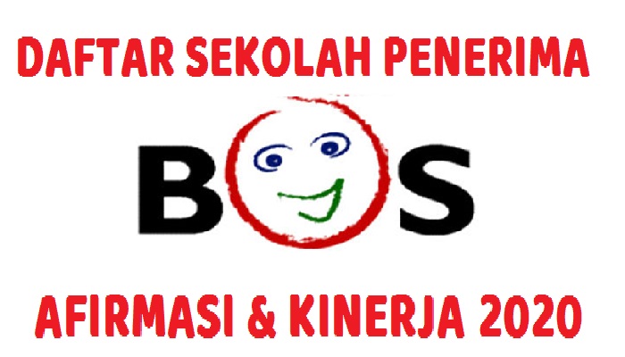 Sekolah Penerima BOS Afirmasi dan BOS Kinerja Tahun 2020