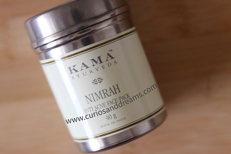 Kama Ayurveda Nimrah Anti Acne Face Pack, Kama Ayurveda Nimrah Anti Acne Face Pack review, Kama Ayurveda Nimrah review, Kama Ayurveda Nimrah face pack review