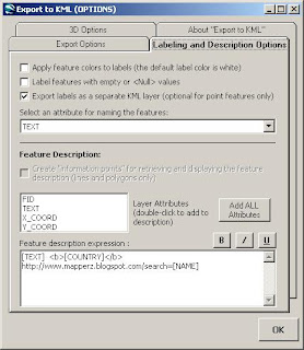 Shapefiles to KML Options