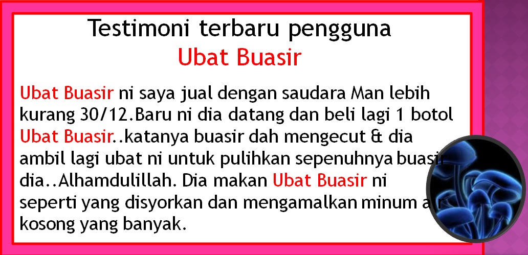 Ubatpenawar2u: PENAWAR BUASIR PALING MUJARAB