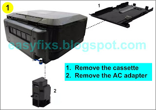 How to replace waste ink absorber on Canon MG8100, MG8110, MG8120, MG8130, MG8140, MG8150, MG8160, MG8170, MG8180, MG8190 error Ink Absorber Full support code 1700, 5B00