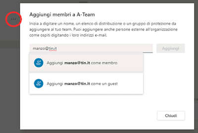 Aggiungere persone su Teams