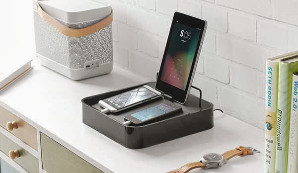 BlueLounge Sanctuary4 Charging Station for Smartphones and Tablets