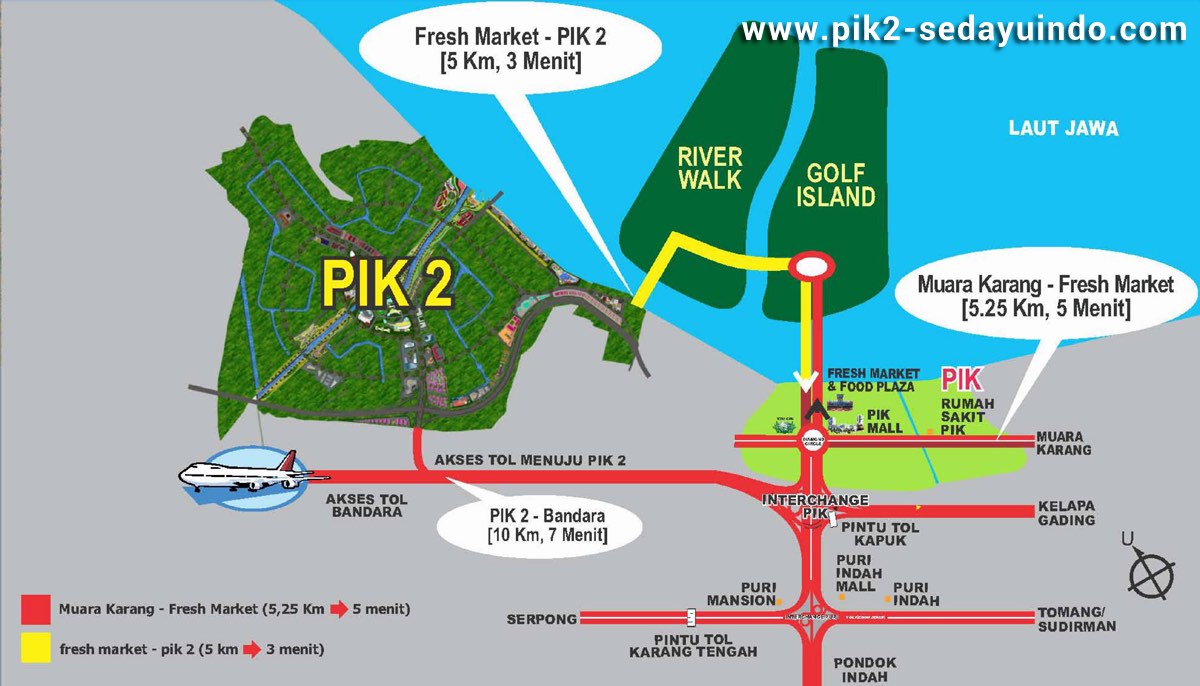 Peta Lokasi PIK 2 Sedayu Indo City Jakarta Utara - PIK 2 
