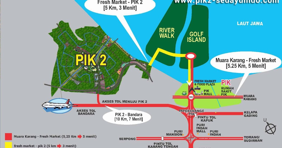 Peta Lokasi PIK 2 Sedayu Indo City Jakarta Utara - PIK 2 