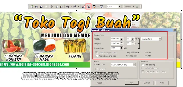 Cara Membuat Desain Spanduk Toko Buah dengan CorelDRAW