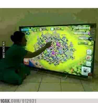 Cara Download Gambar DP BBM / Meme Game COC: