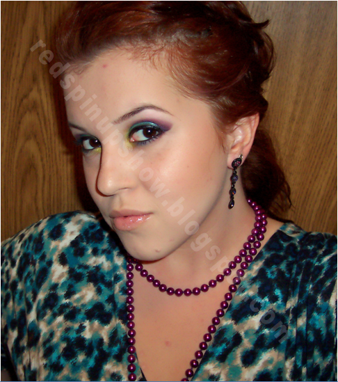 peacock inspired makeup. Peacock Inspired Make-up +