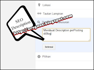 Membuat Description Perposting di Blog