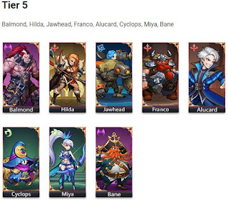 Mobile Legends Adventure Tier List 5