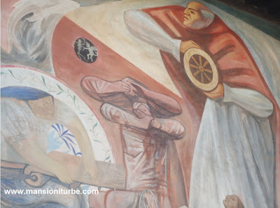 Don Vasco de Quiroga Mural at Casa de los Once Patios in Patzcuaro, Michoacán